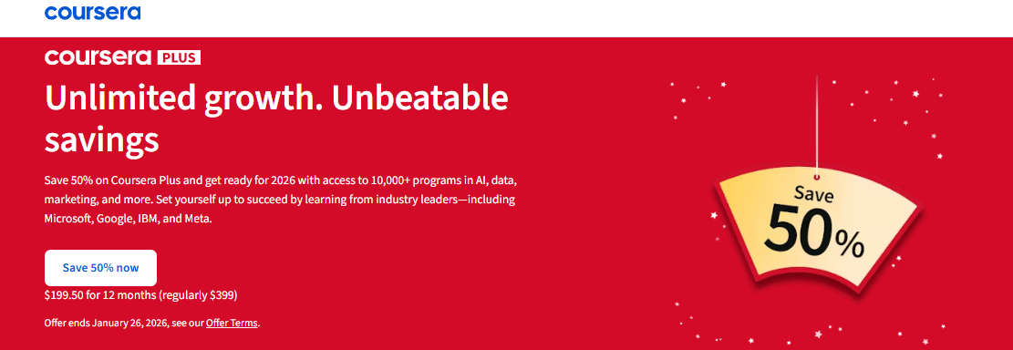 Coursera New Year Offer