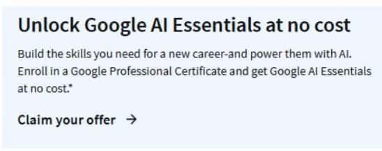 Google AI Essentials